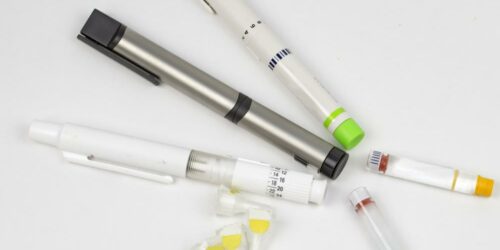 Various insulin injections and insulin pens for diabetes